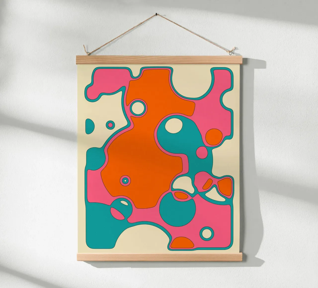 Spuntare poster con telaio in legno da Jazzberry Blue