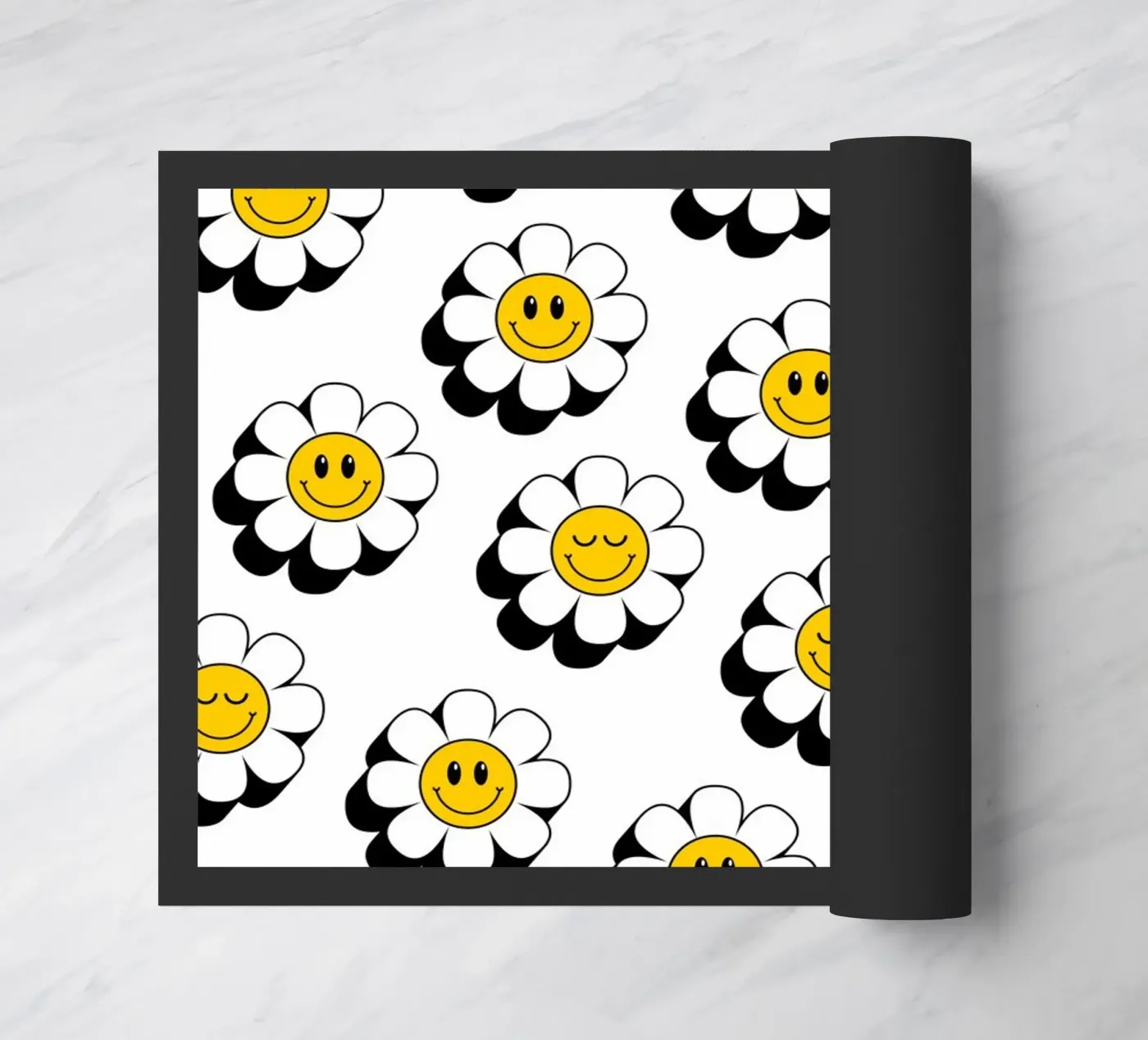 Retro flowers pattern zerbino da Happypatterns