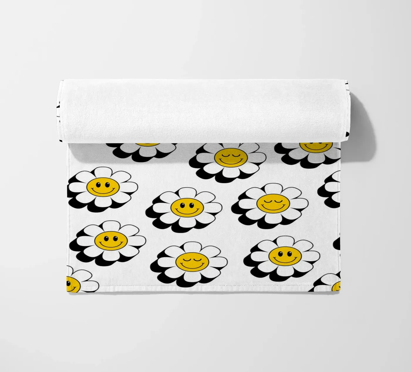 Retro flowers pattern telo mare da Happypatterns