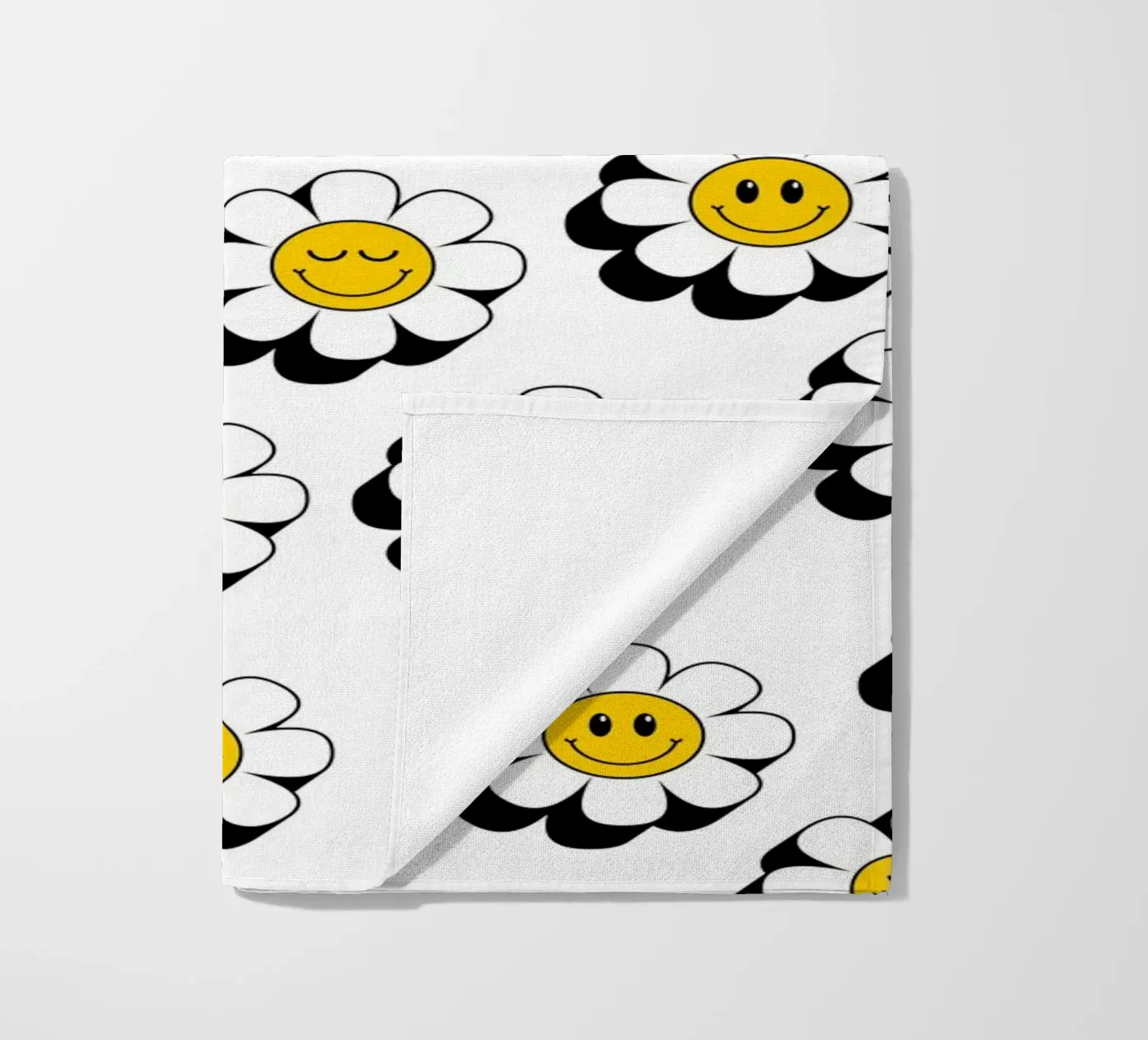 Retro flowers pattern telo mare da Happypatterns