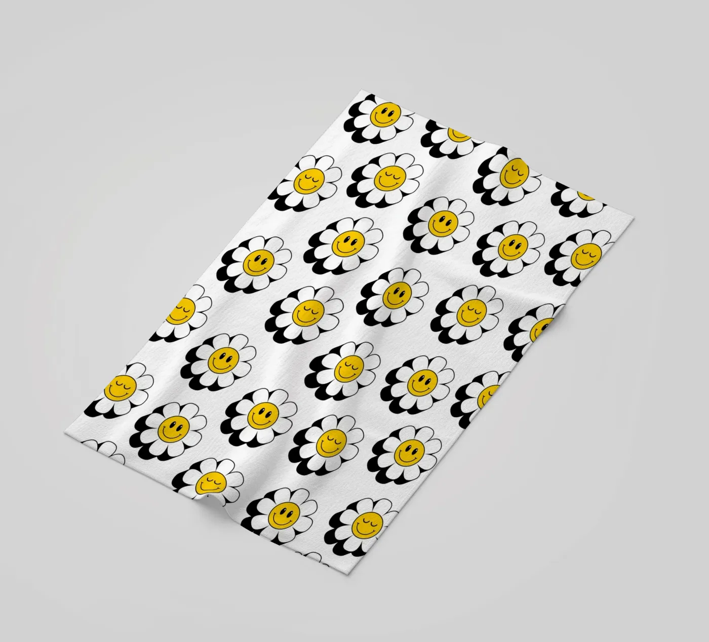 Retro flowers pattern telo mare da Happypatterns
