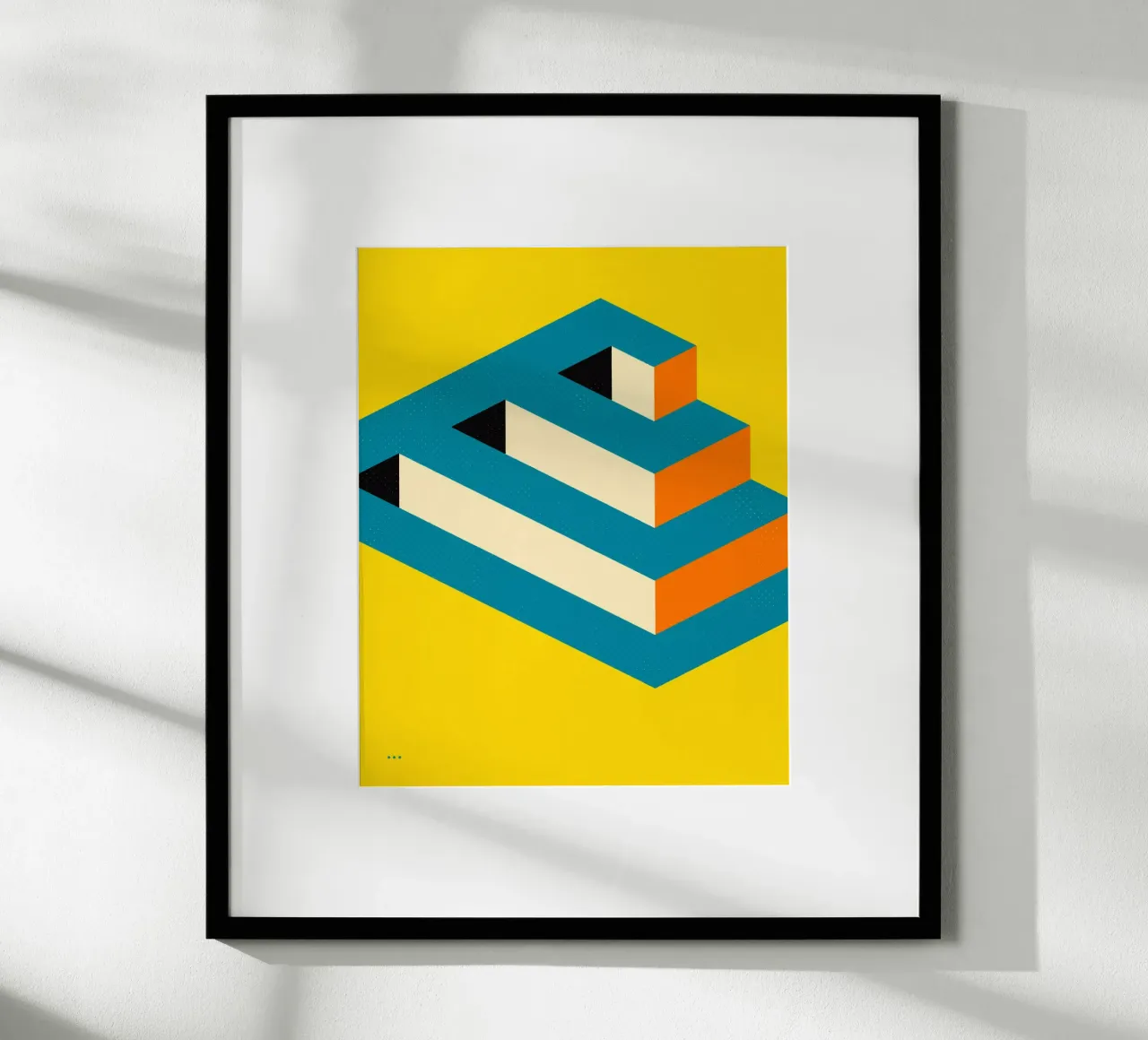 Causa persa poster con telaio in alluminio da Jazzberry Blue