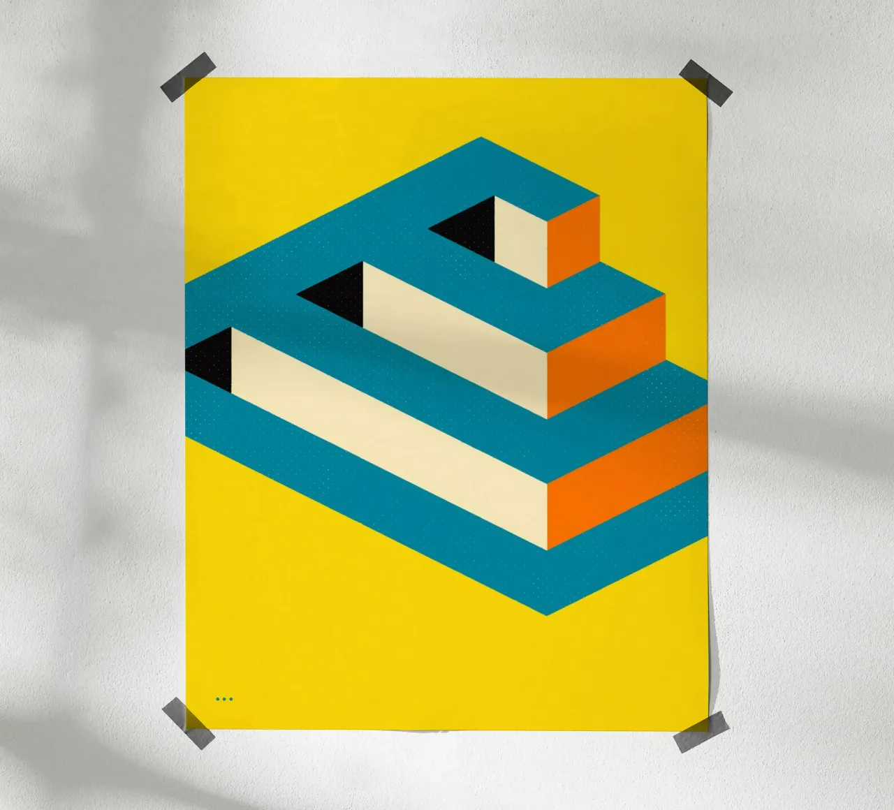 Causa persa poster con telaio in alluminio da Jazzberry Blue