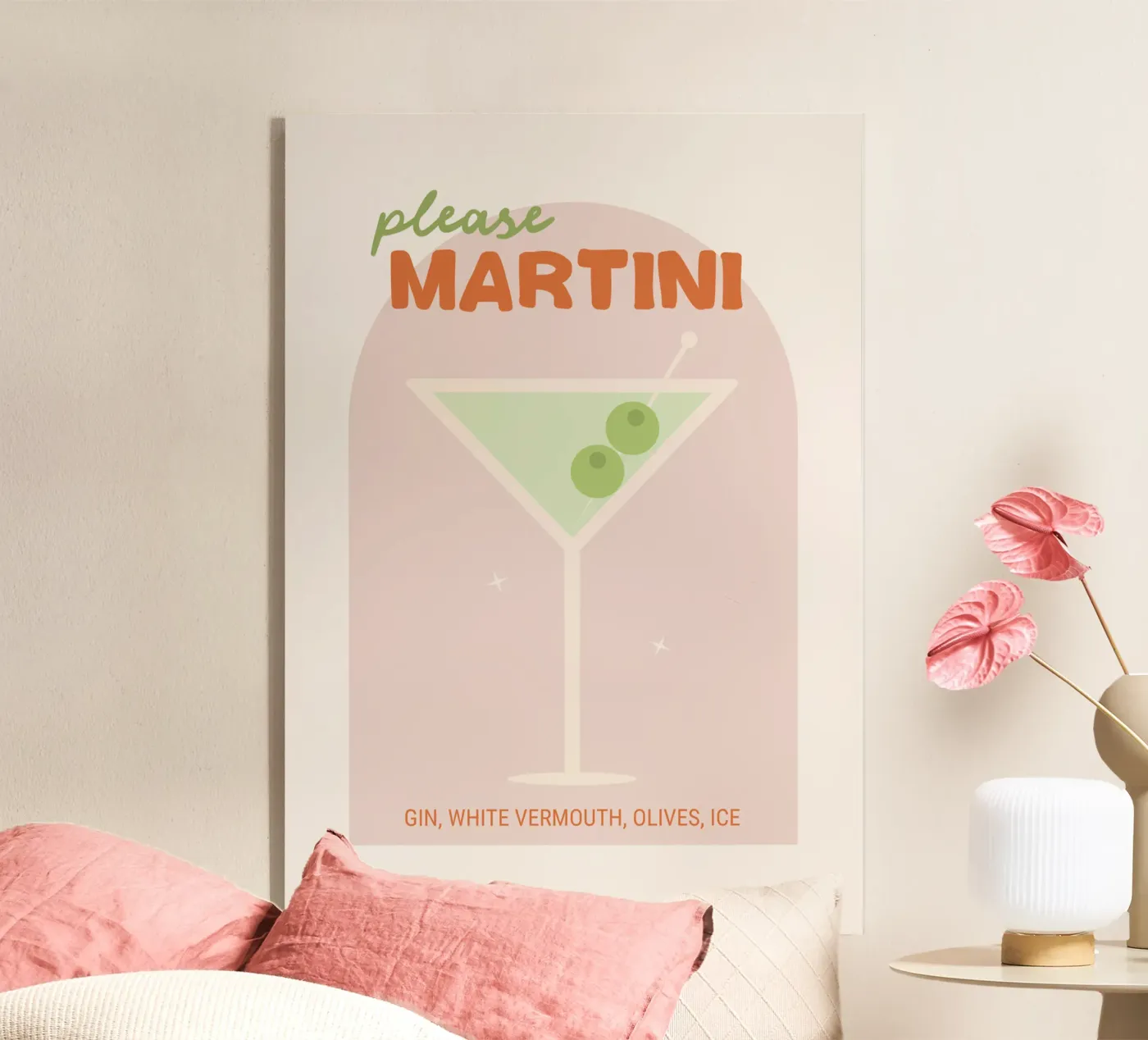 Martini please! acryl van CSK DESIGN