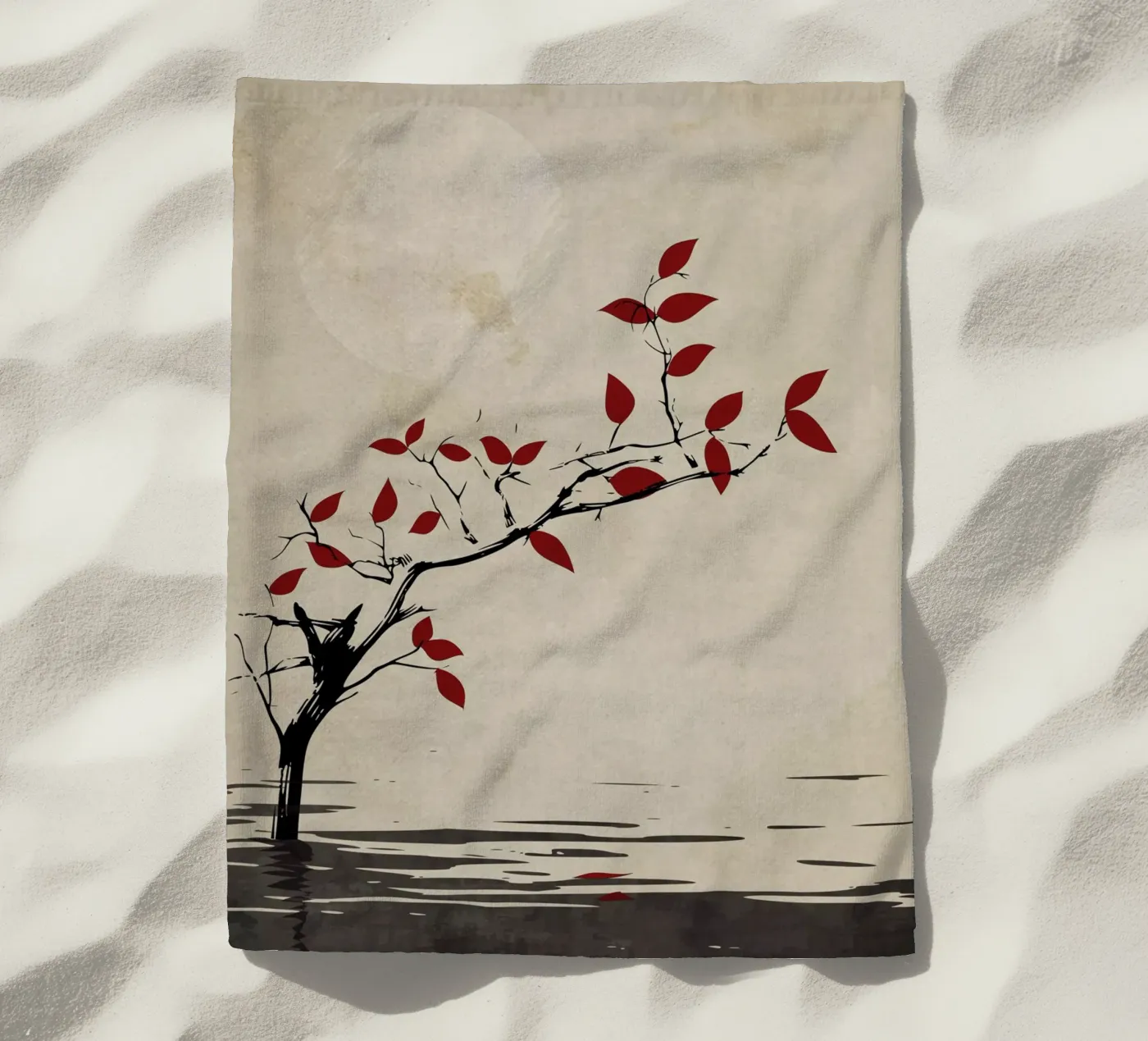 Delicate waters strandhanddoek van LaylaOzHome