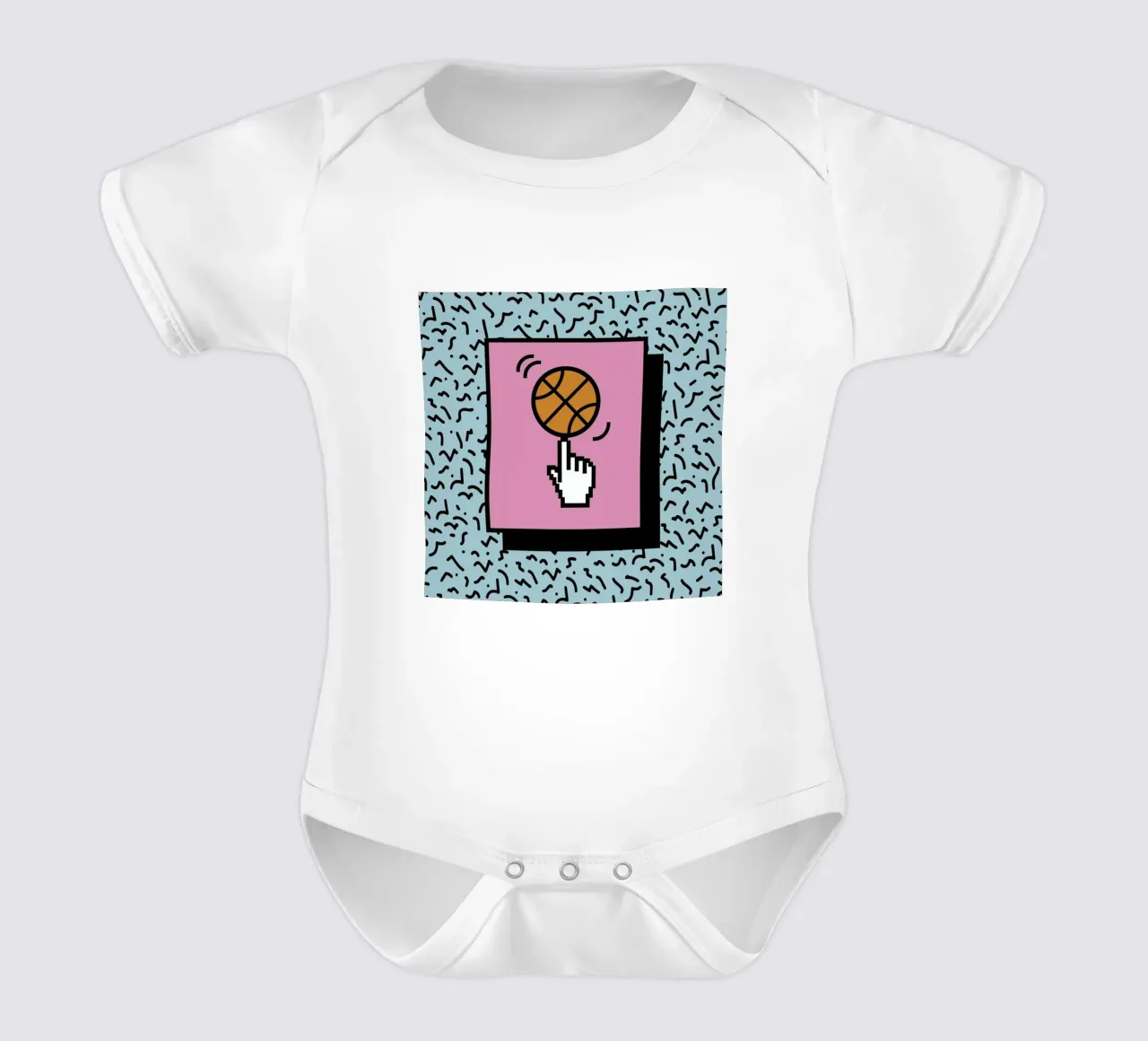 Ball Tricks body neonato maniche corte da Rachel Peck