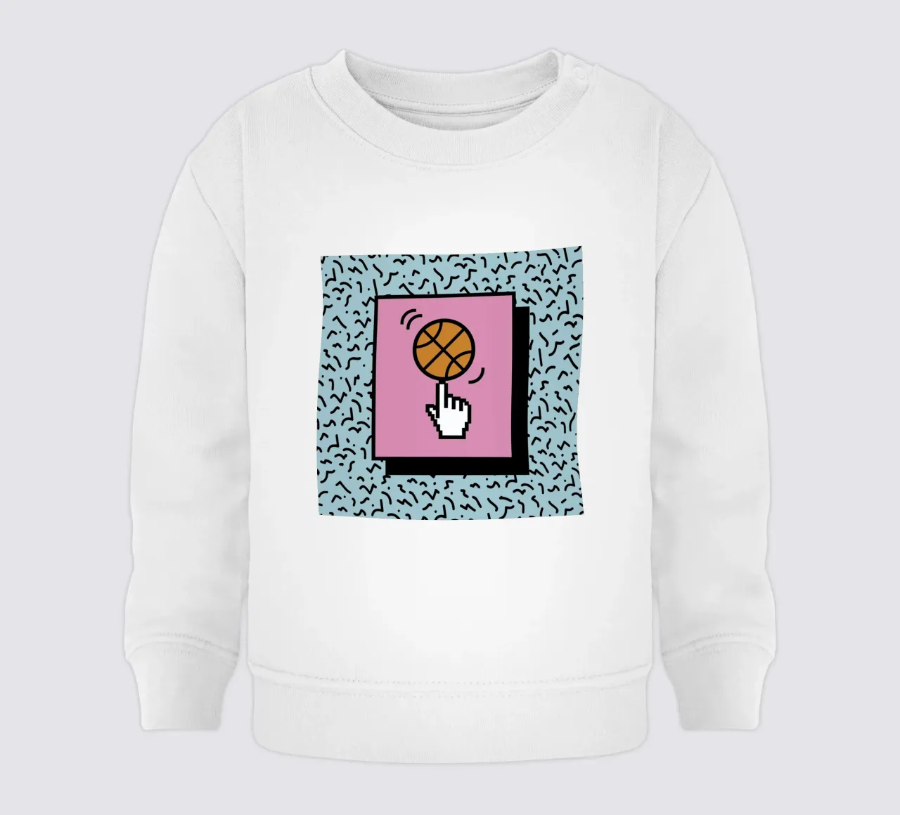 Ball Tricks felpa neonato da Rachel Peck