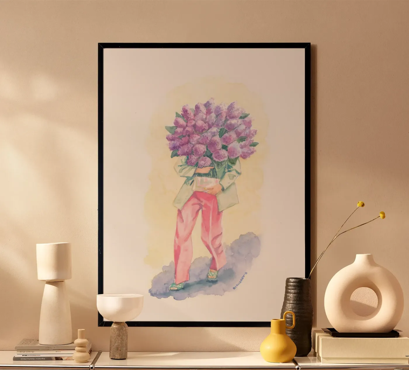 Silk Lillac at Jardin des Plantes poster by byaudreyd
