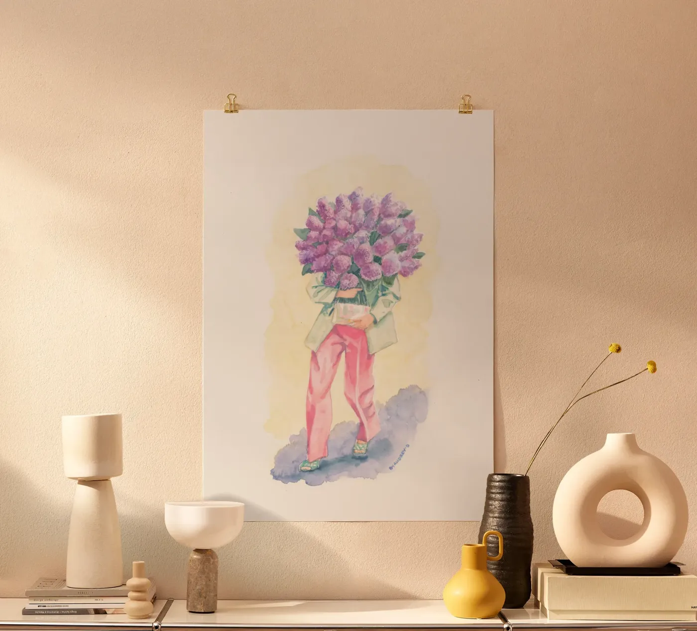 Silk Lillac at Jardin des Plantes poster by byaudreyd