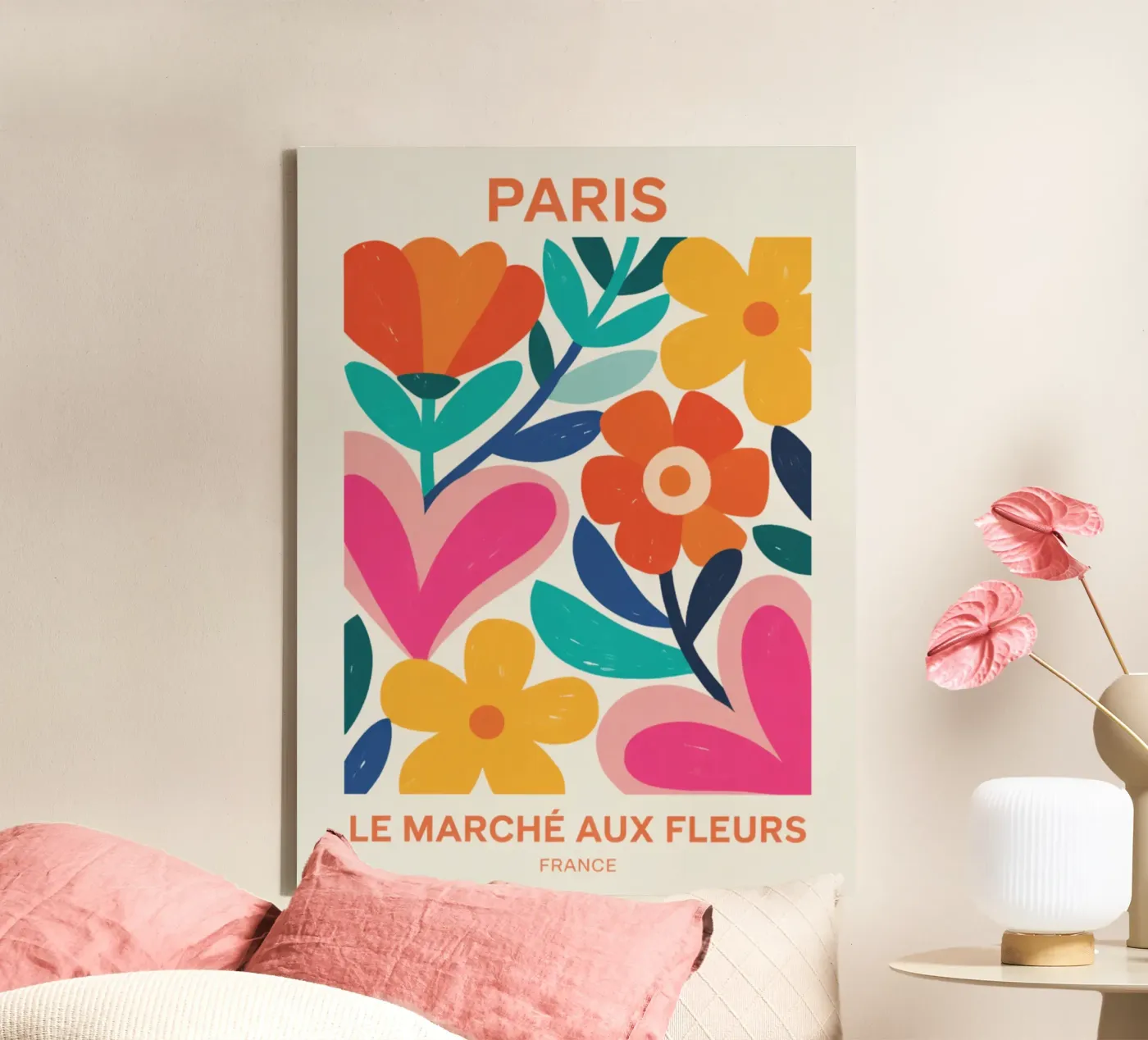 Paris FM toile de Esterr Studio
