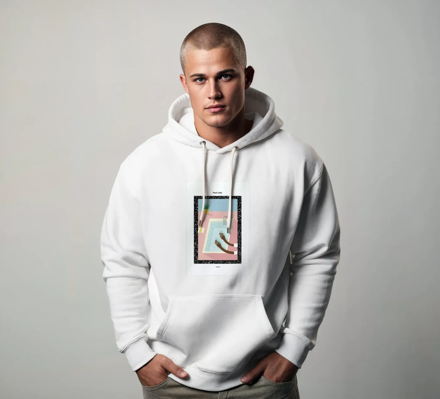 Pool Side hoodie van Rachel Peck