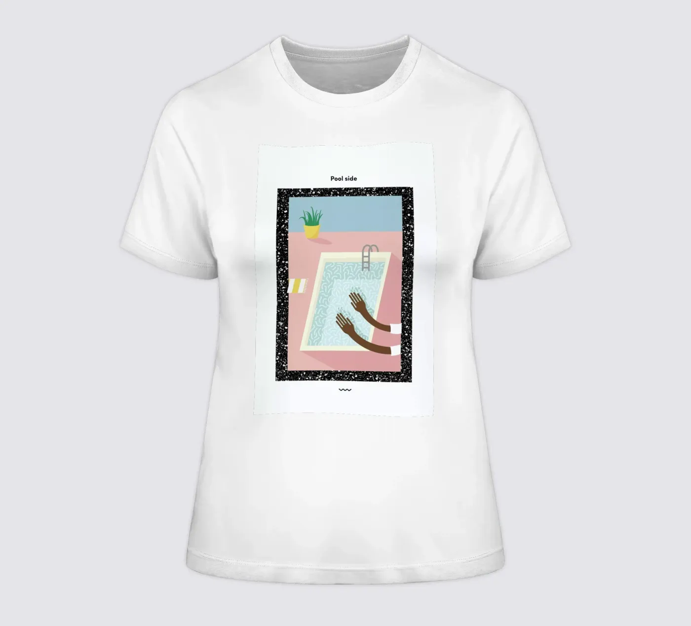 Pool Side t-shirt da donna da Rachel Peck