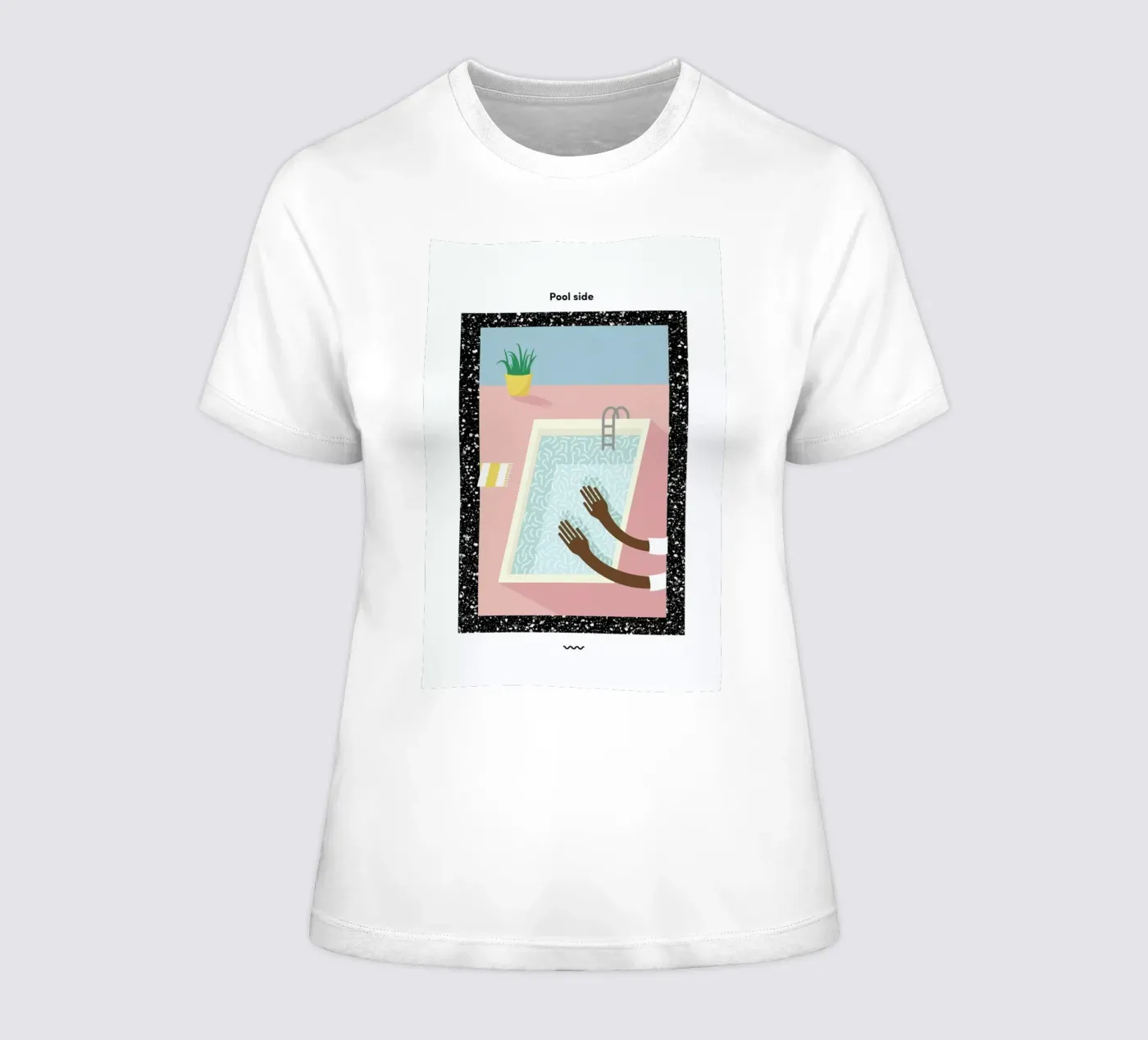 Pool Side t-shirt da donna da Rachel Peck