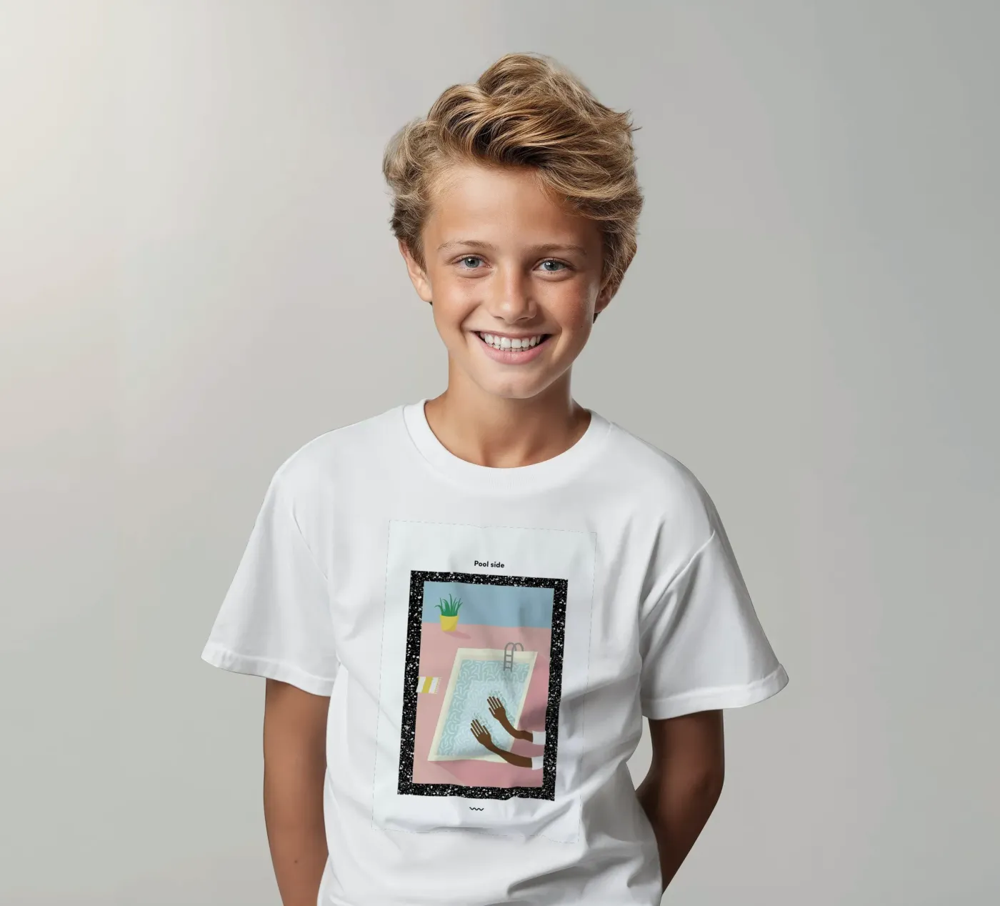 Pool Side t-shirt bambini da Rachel Peck