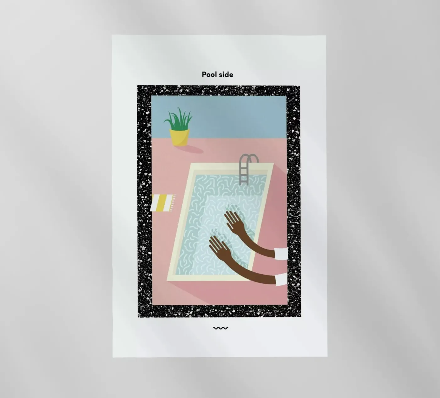 Pool Side Backlit Folie von Rachel Peck