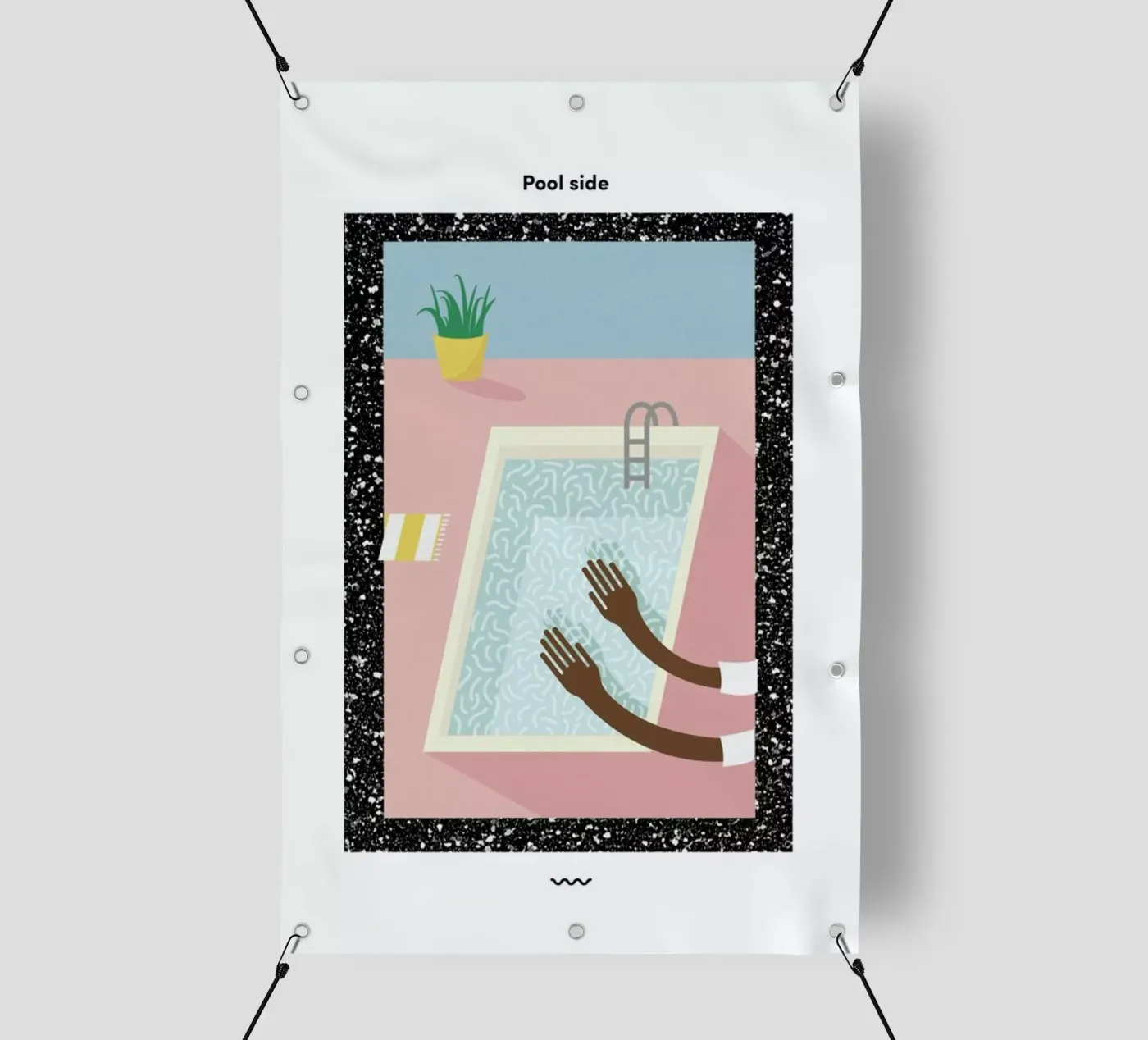Pool Side telo in pvc da Rachel Peck