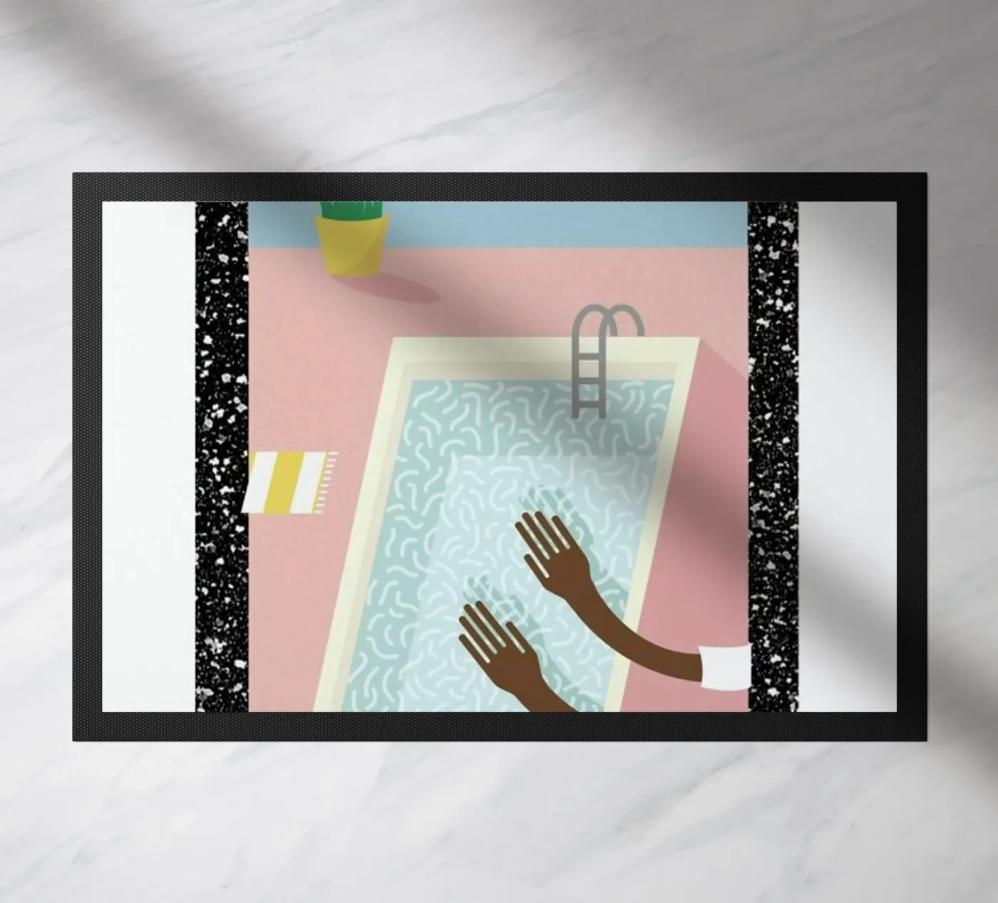 Pool Side doormat by Rachel Peck
