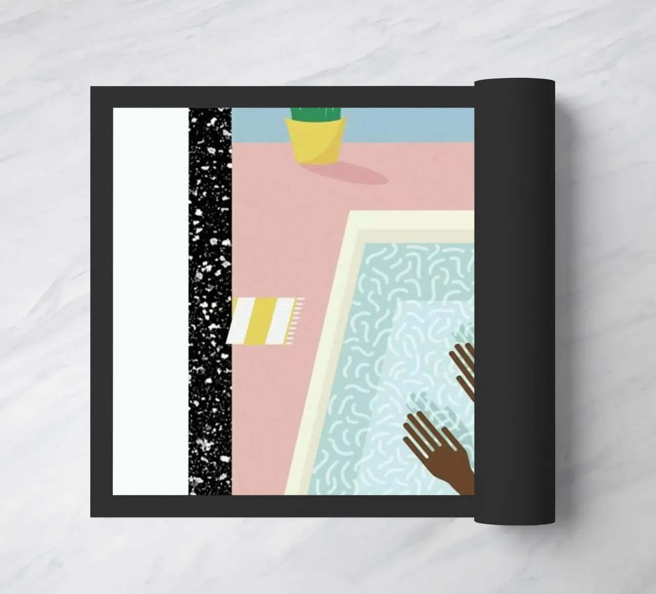 Pool Side deurmat van Rachel Peck