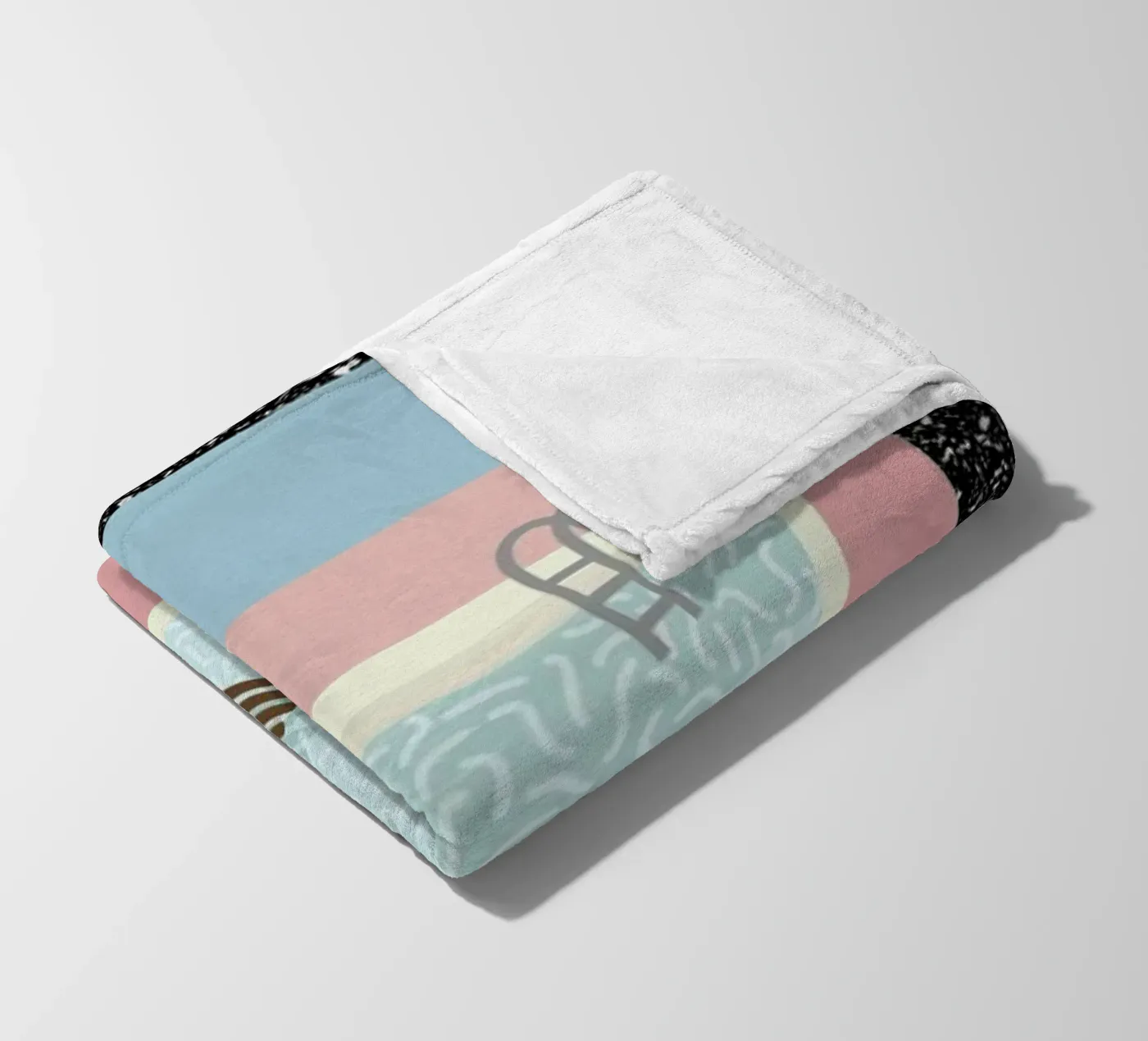 Pool Side fleece blanket by Rachel Peck