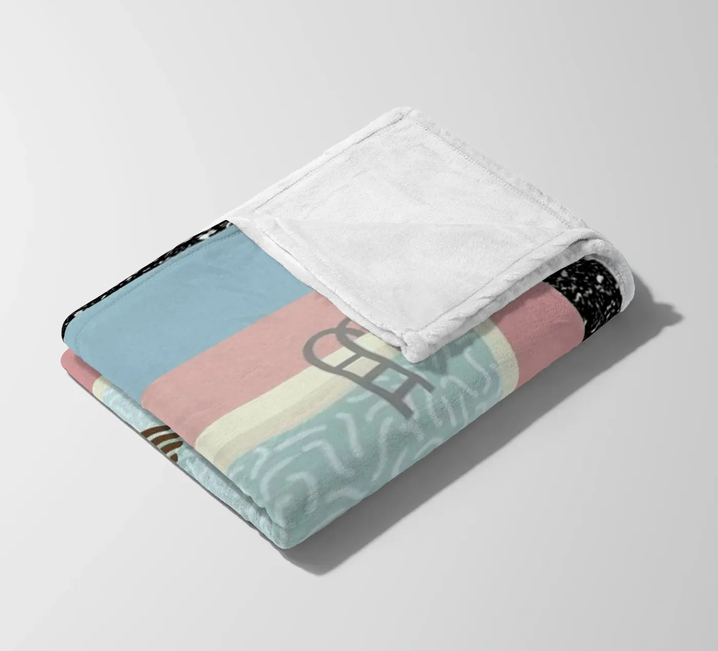 Pool Side fleece blanket by Rachel Peck