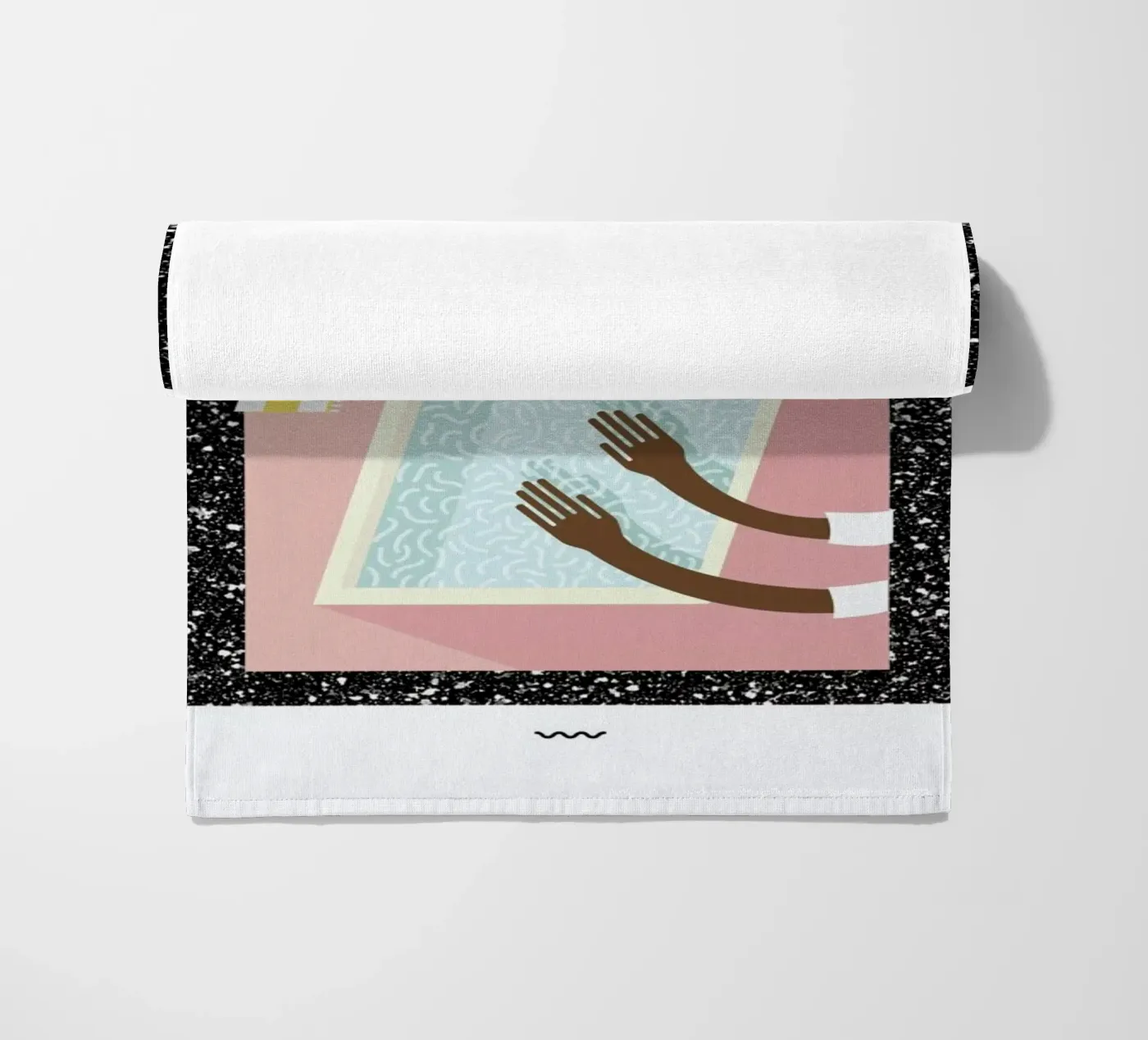 Pool Side beach towel by Rachel Peck