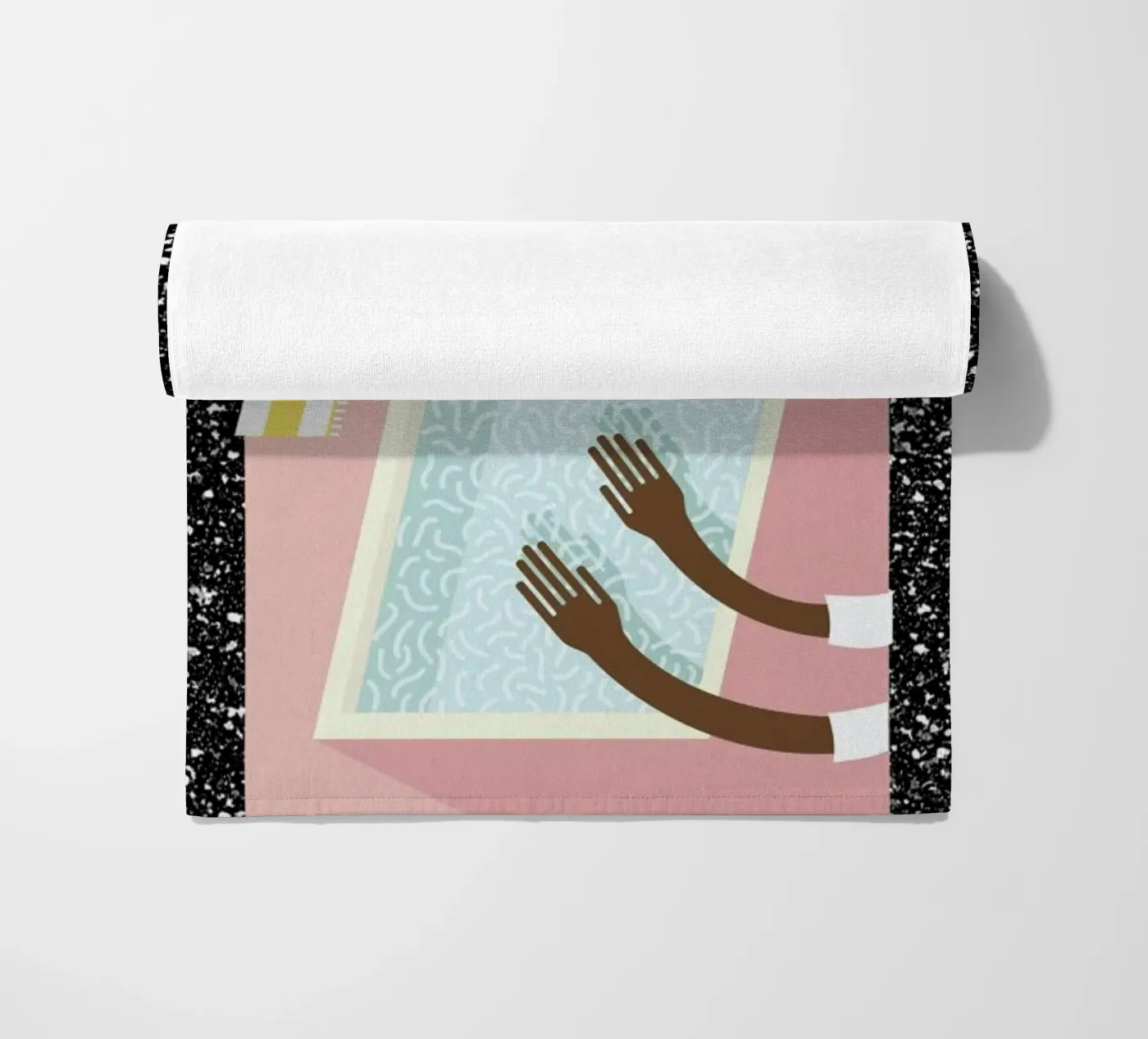 Pool Side beach towel by Rachel Peck
