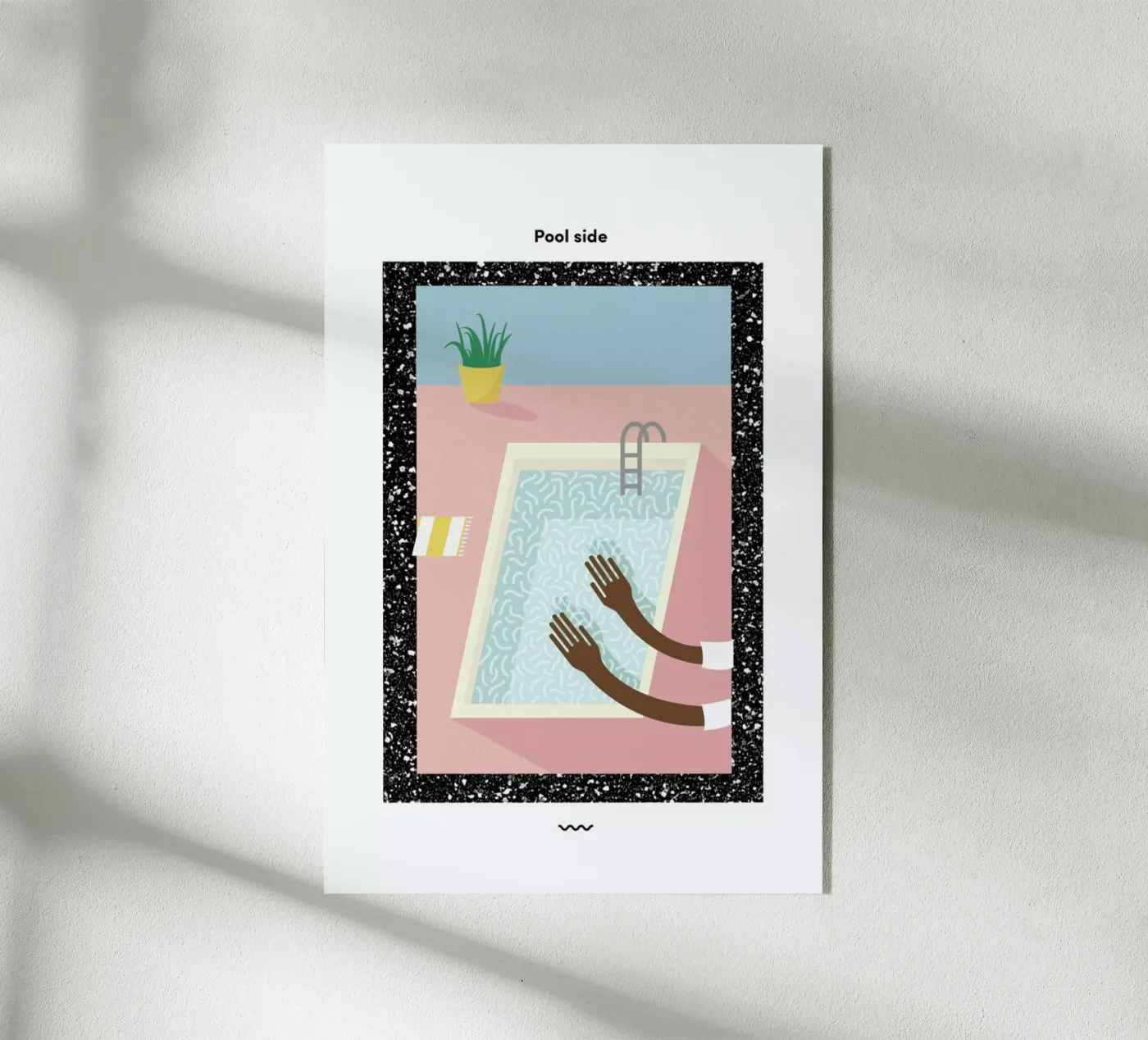 Pool Side Acryl-Glas von Rachel Peck