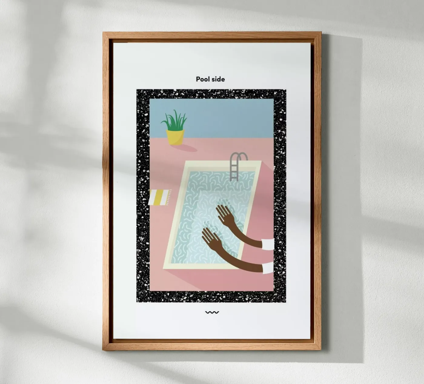 Pool Side Leinwand von Rachel Peck
