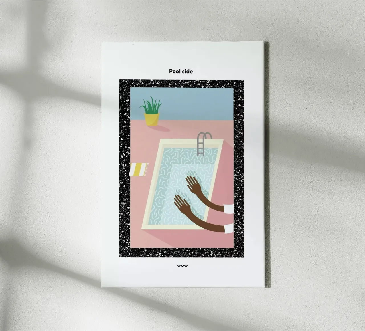 Pool Side canvas van Rachel Peck