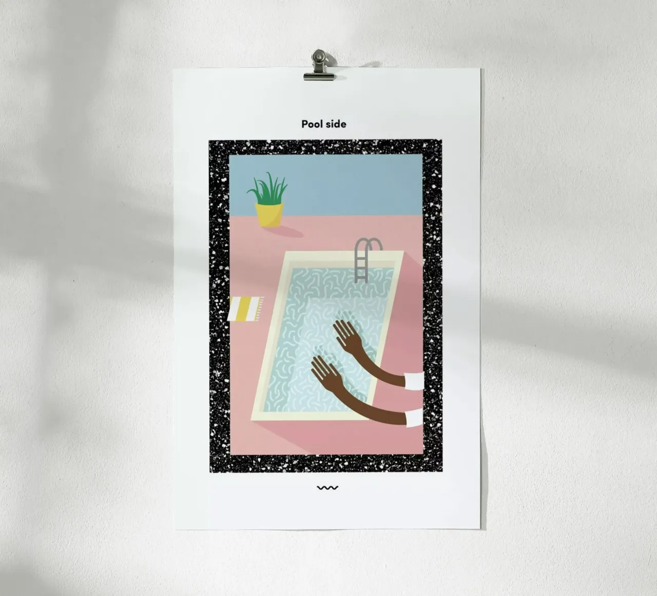 Pool Side Poster von Rachel Peck