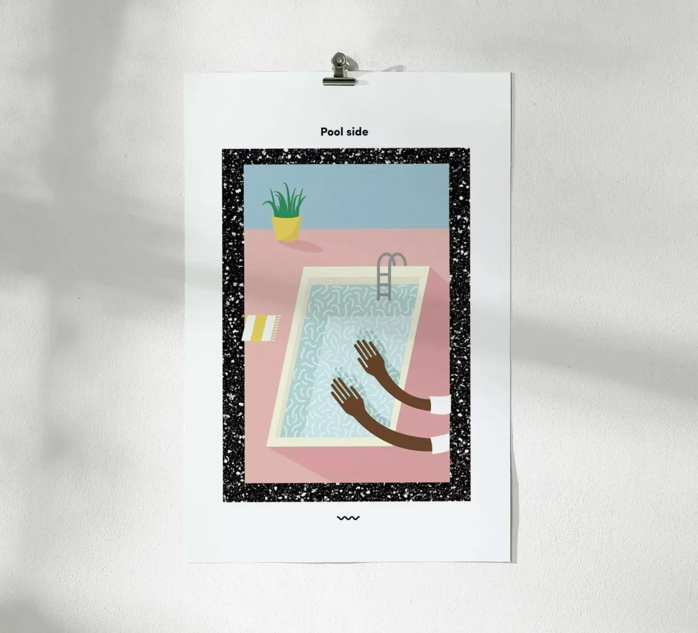 Pool Side poster by Rachel Peck