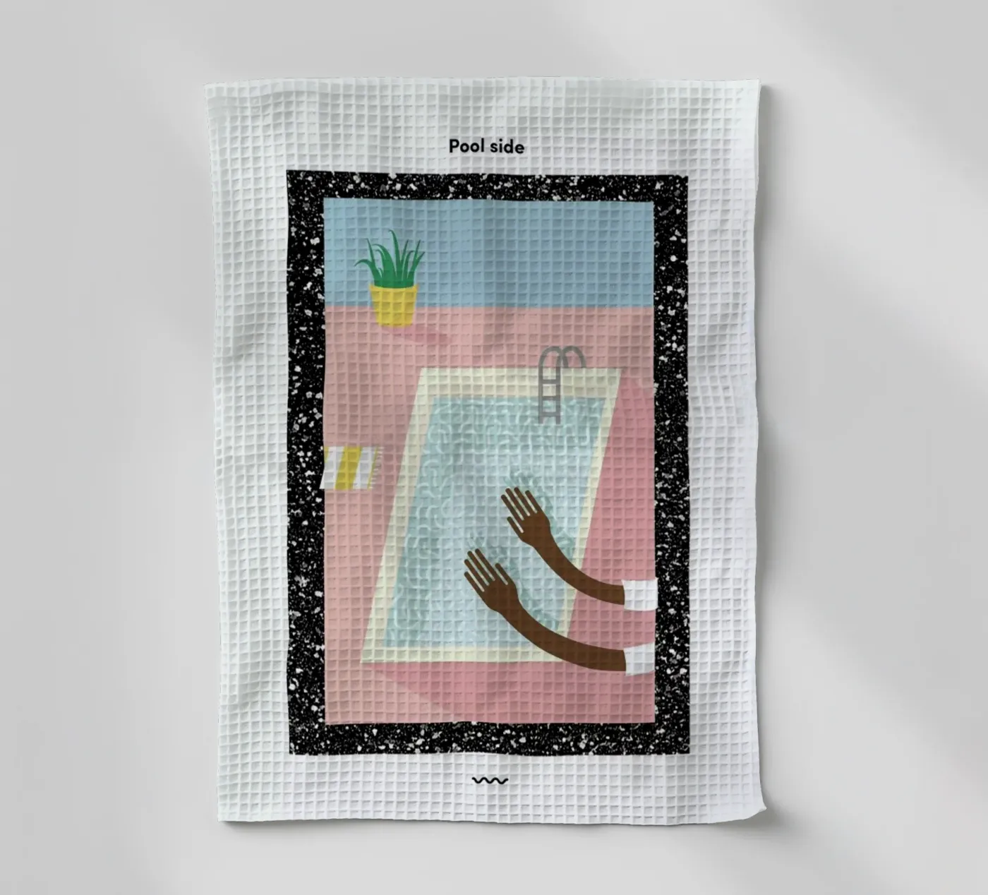 Pool Side theedoek van Rachel Peck