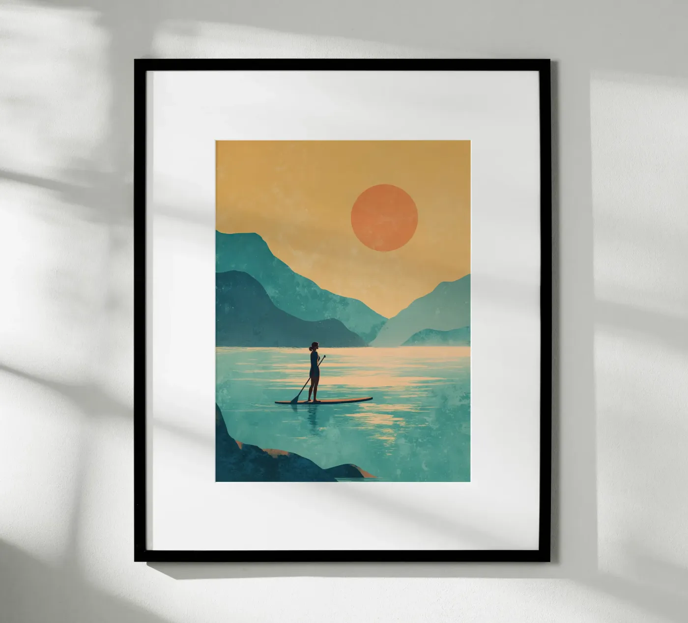 Paddle at Sunset poster da Noemi House