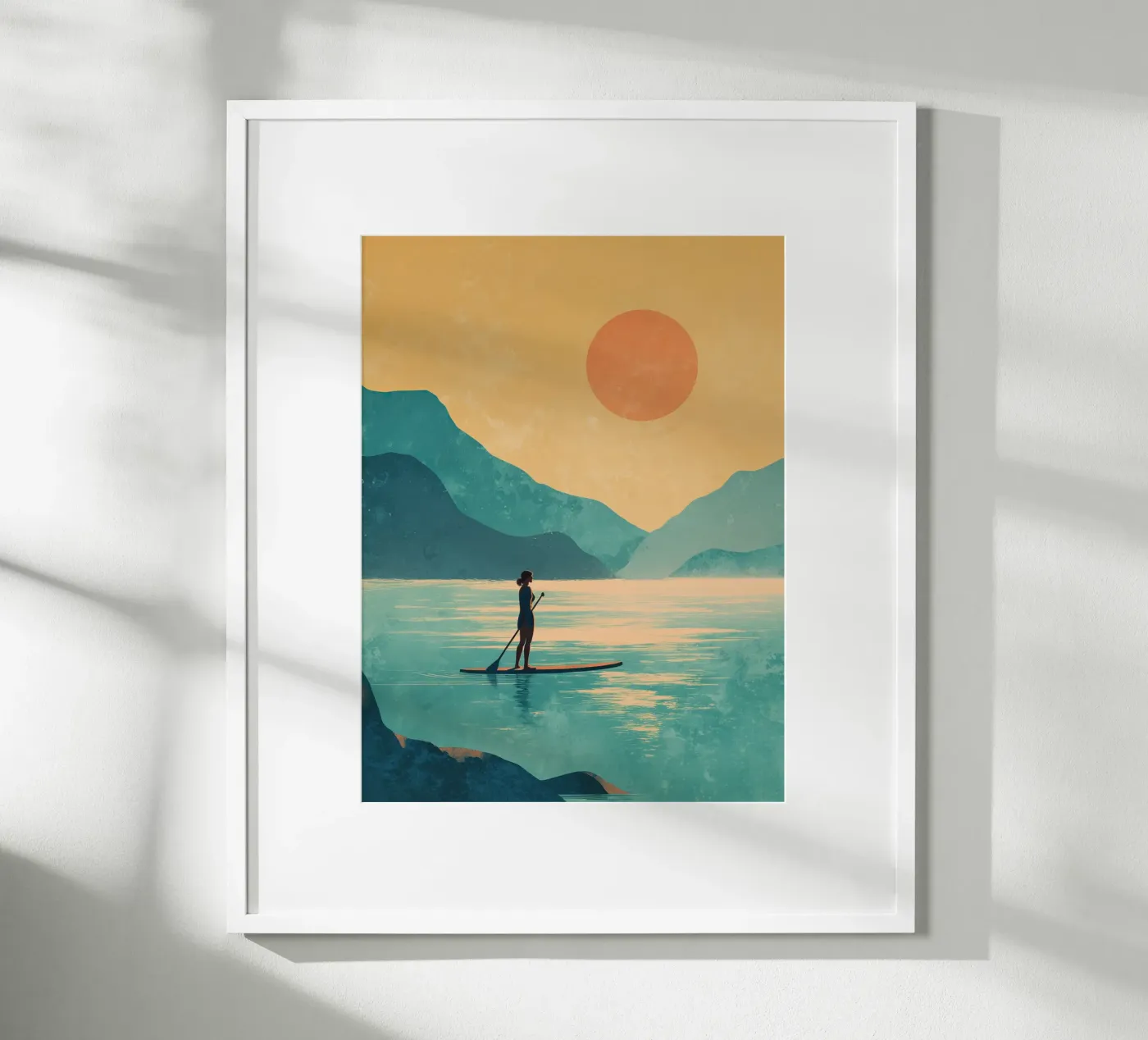 Paddle at Sunset poster da Noemi House