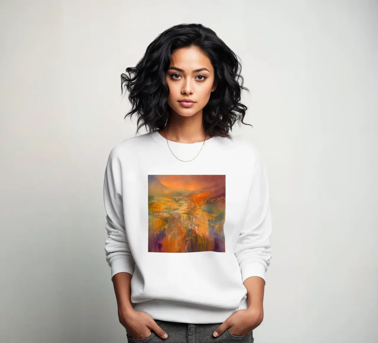 A day in August sweatshirt by Annette Schmucker