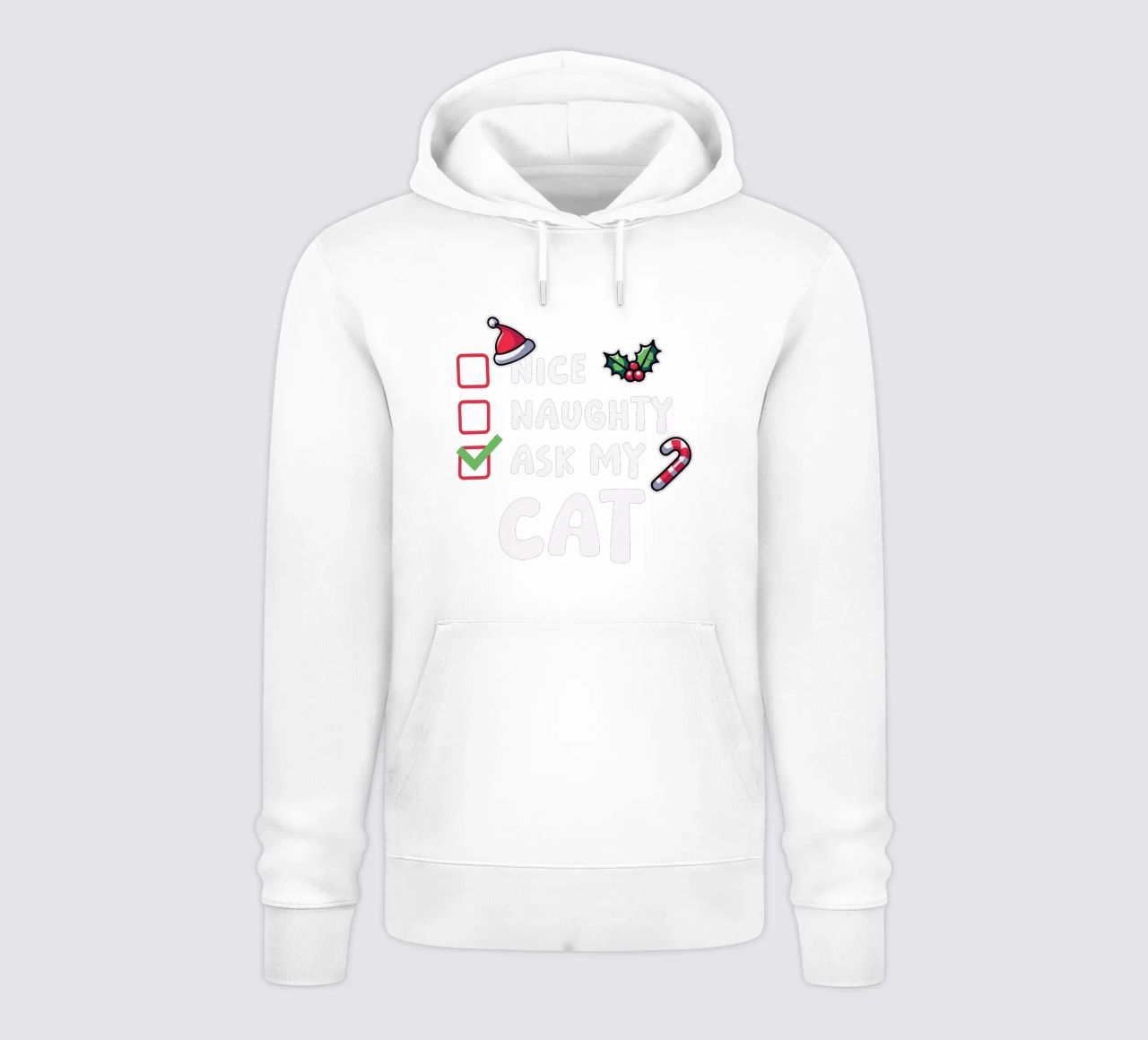 ask my cat felpa con cappuccio da edsonramosart
