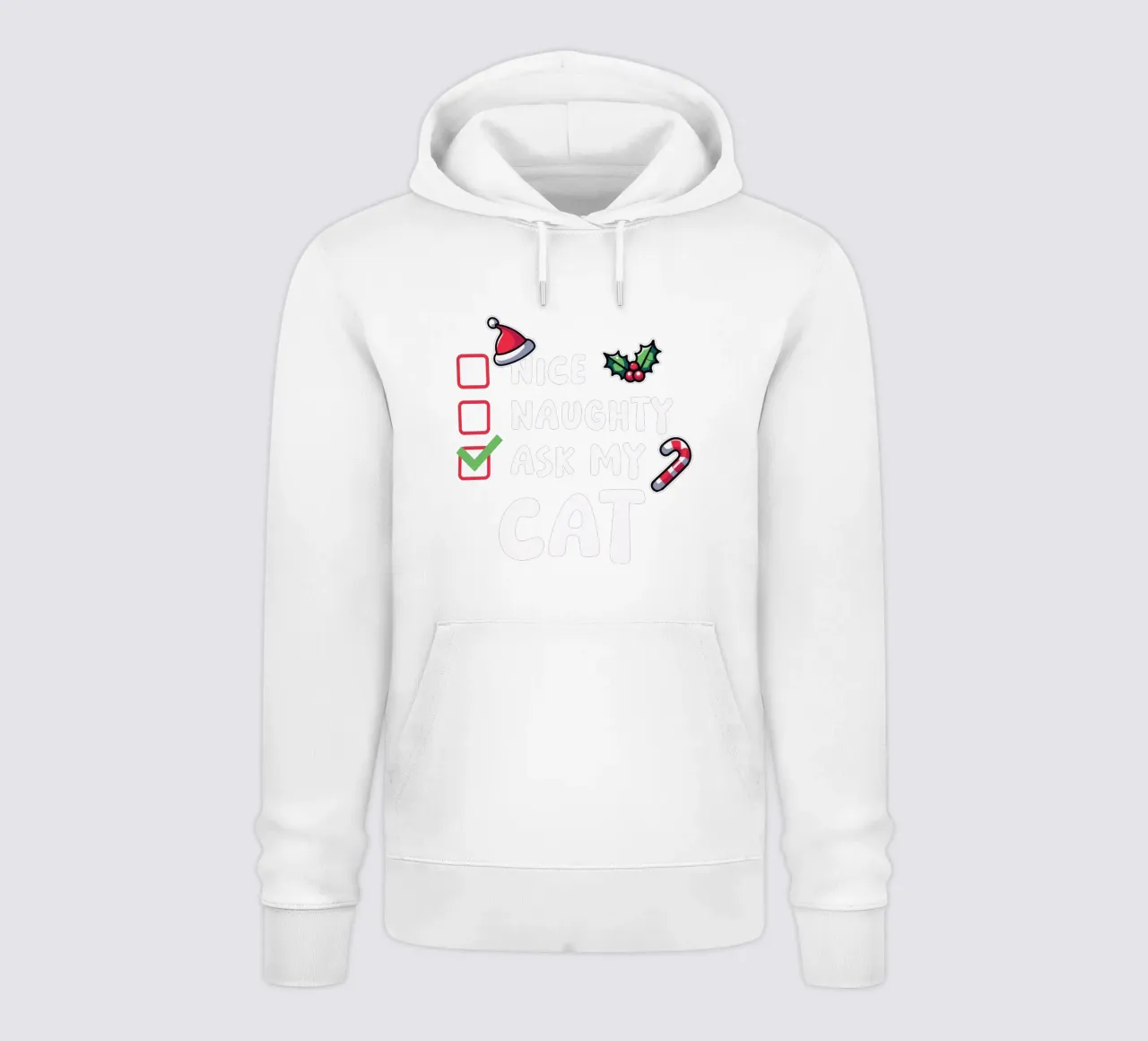 ask my cat felpa con cappuccio da edsonramosart