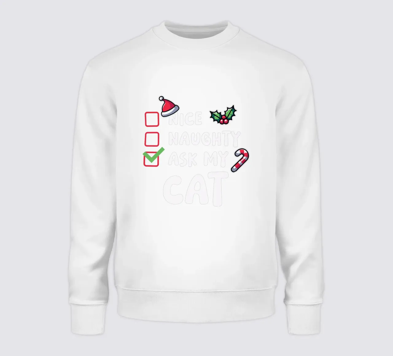 ask my cat sweatshirt van edsonramosart