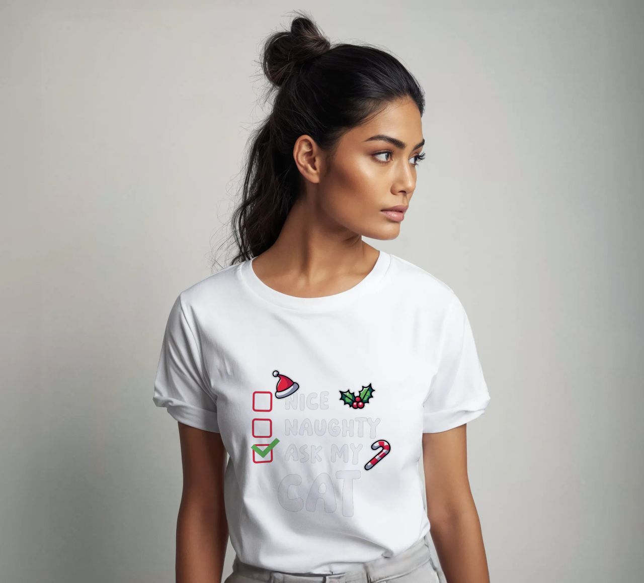 ask my cat t-shirt da edsonramosart