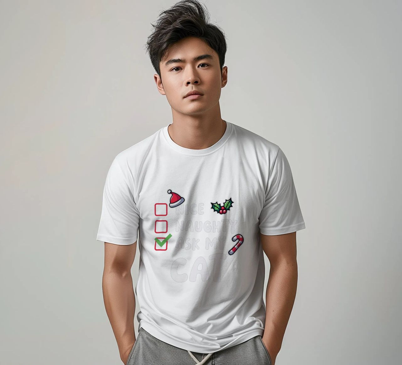 ask my cat t-shirt da edsonramosart
