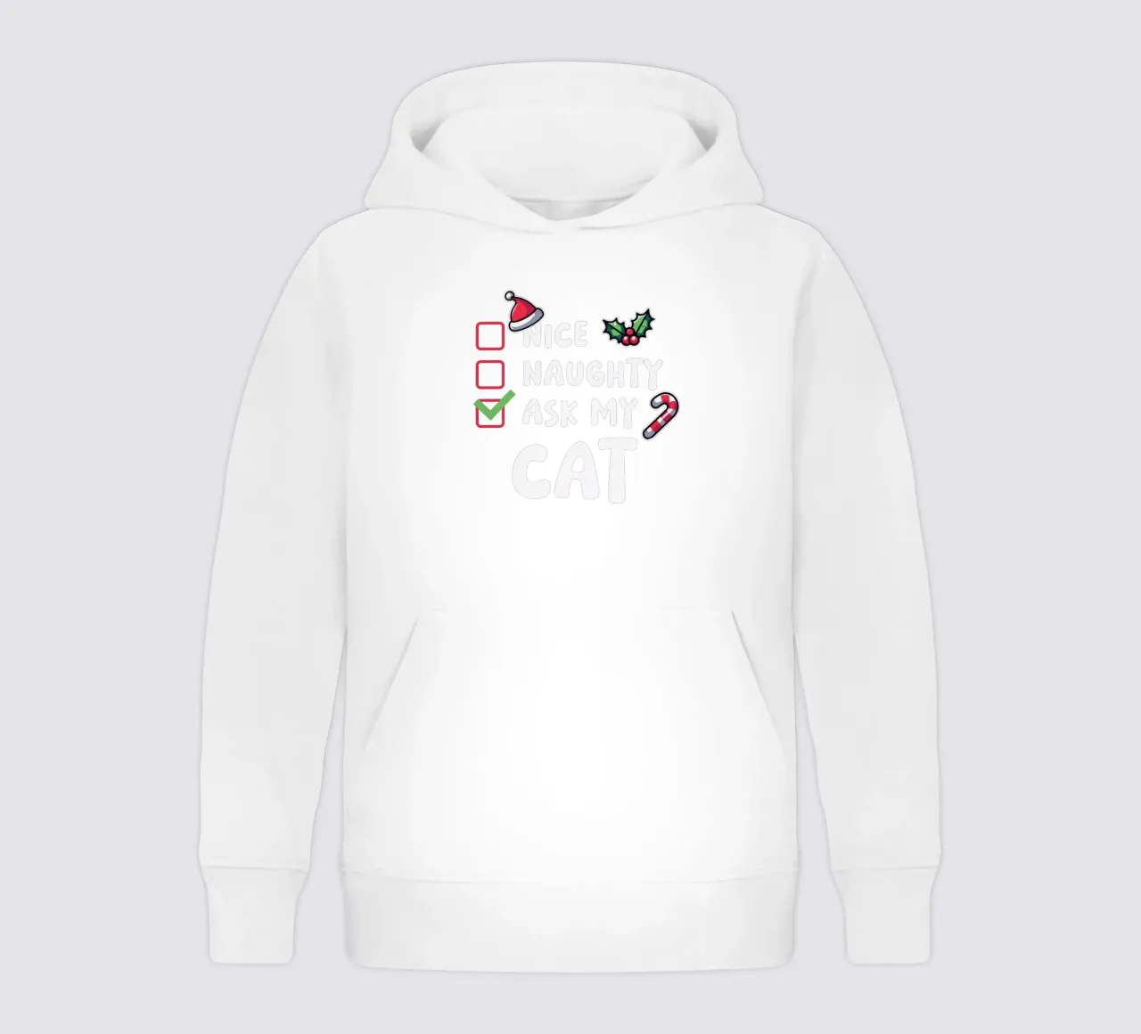 ask my cat felpa bambino con cappuccio da edsonramosart