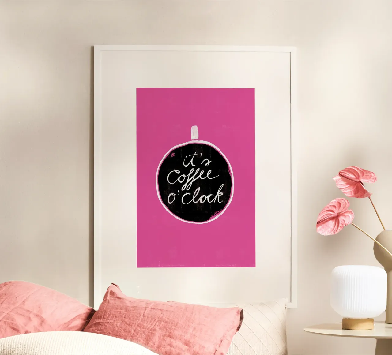 Coffee poster con telaio in plastica da typealive