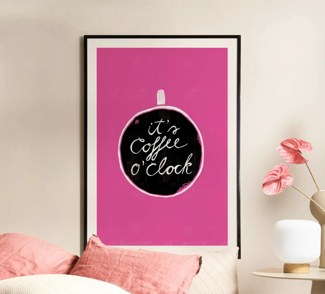 Coffee poster con telaio in plastica da typealive