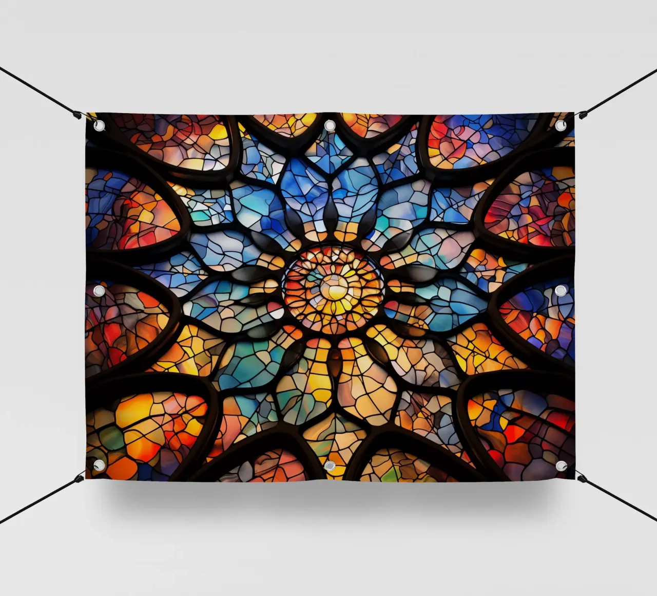 Vetrate e mosaici luminosi telo in pvc da Théïa's Fantasia World