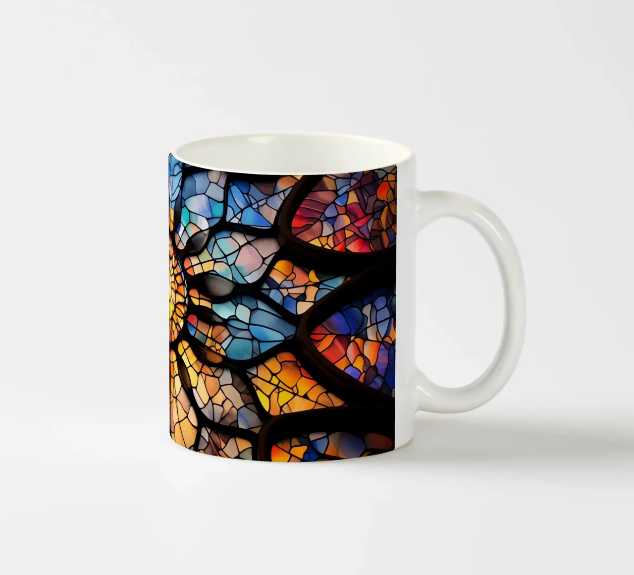 Vetrate e mosaici luminosi tazza in ceramica da Théïa's Fantasia World