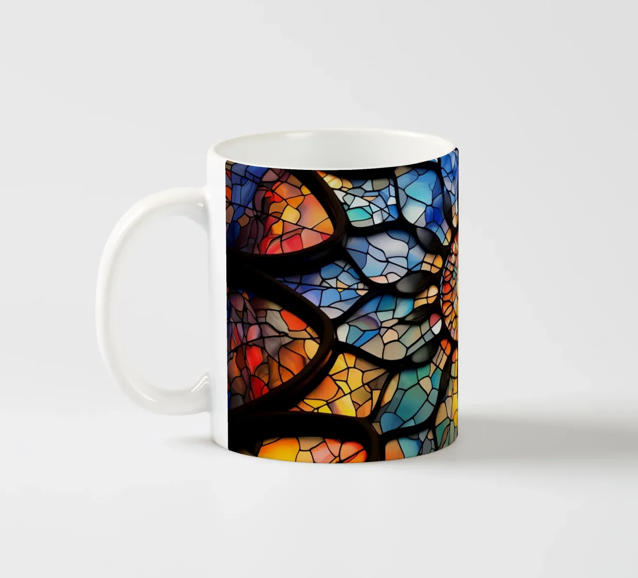 Vetrate e mosaici luminosi tazza in ceramica da Théïa's Fantasia World