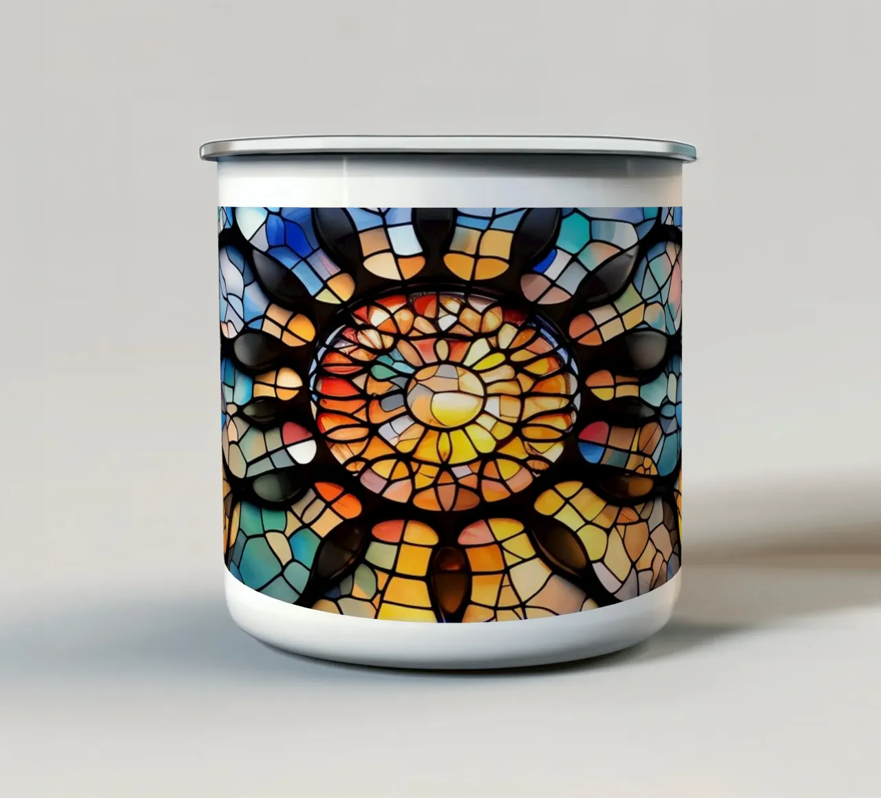 Vetrate e mosaici luminosi tazza in smalto da Théïa's Fantasia World