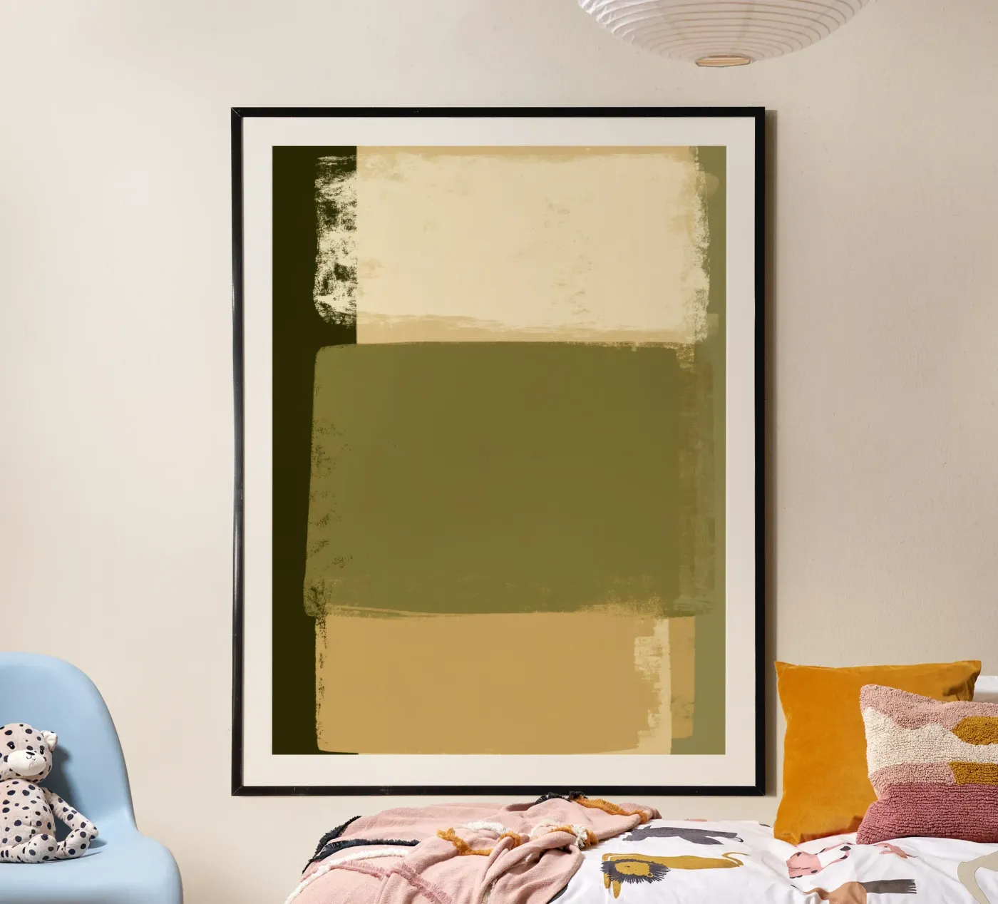 Olive Fields No. 2 poster by Geometrica