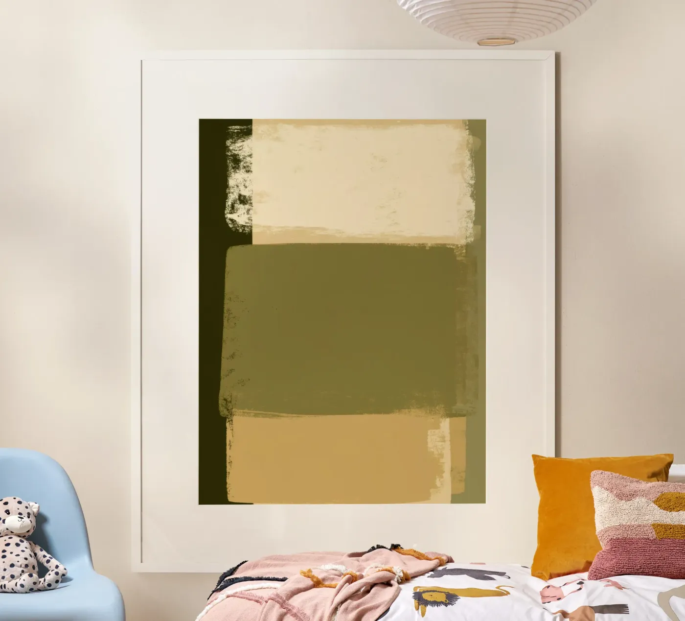 Olive Fields No. 2 poster by Geometrica