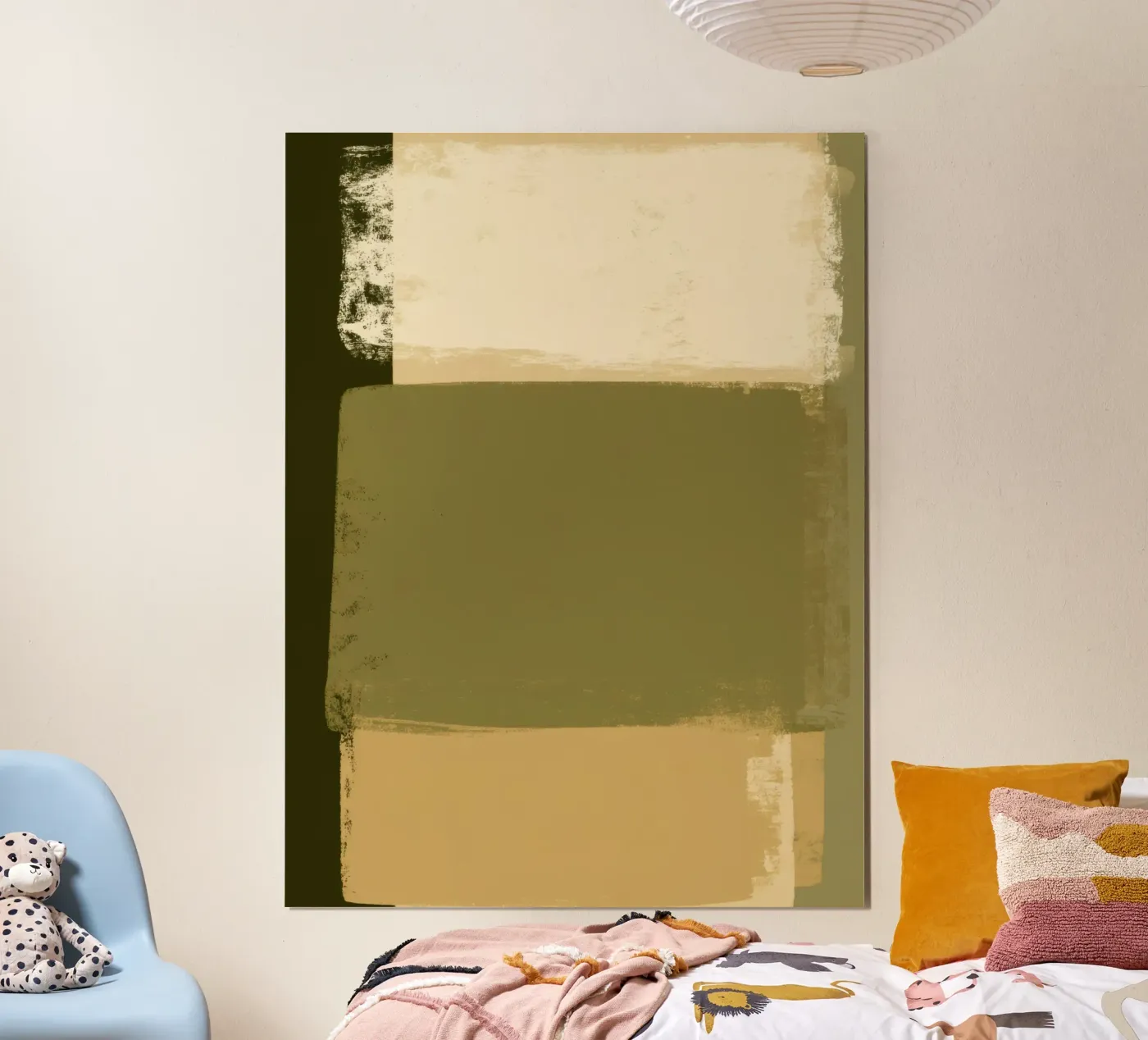 Olive Fields No. 2 poster by Geometrica